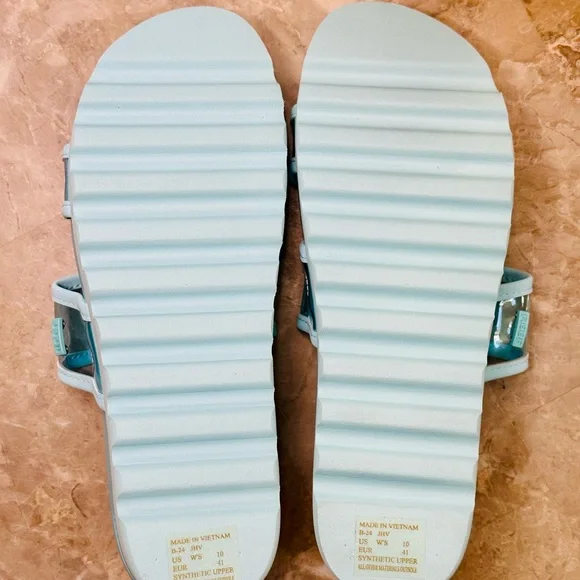 REEF Sandals Womens Size 10 Vista Hi-Energy Blue Slip On Slide Comfort NEW - Picture 6 of 9